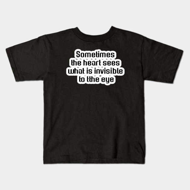 Heart sees Kids T-Shirt by coralwire